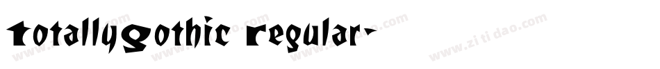 TotallyGothic Regular字体转换